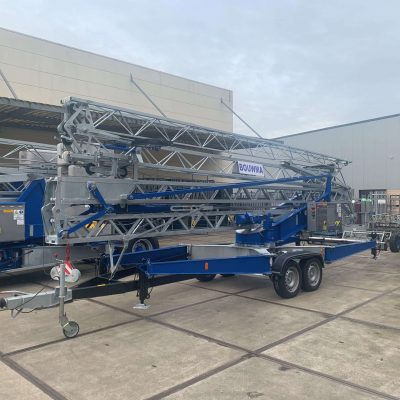 Emissievrij bouwen met de OMV vicario aanhangerkraan